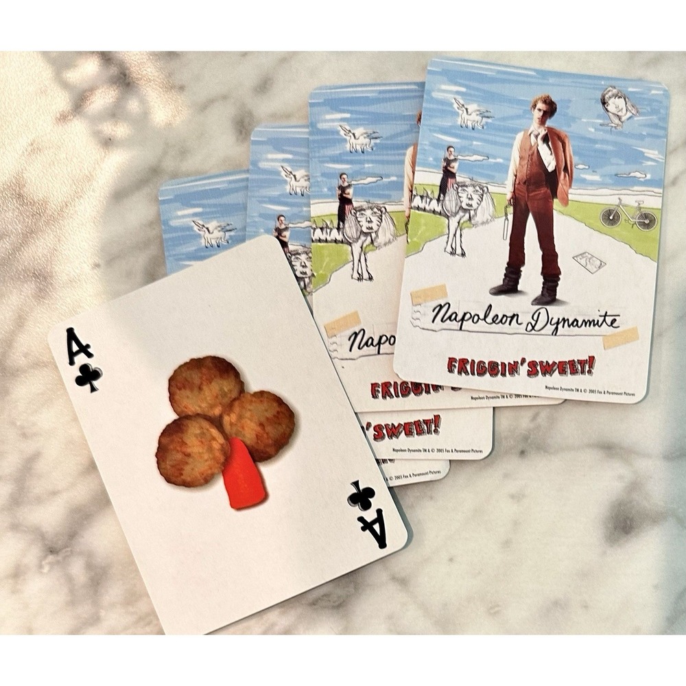 Napoleon Dynamite Game Playing Cards Vote For Pedro Y2K Vintage Tin Storage Box
